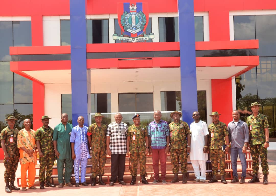 COURTESY VISIT ON THE COMMANDANT NIGERIAN ARMY SCHOOL OF MILITARY ENGINEERING